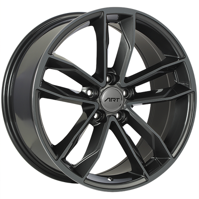 ART - Replica 129 - Gunmetal - Dark Gunmetal - 18" x 8", 35 Offset, 5x112 (Bolt Pattern), 66.5mm HUB