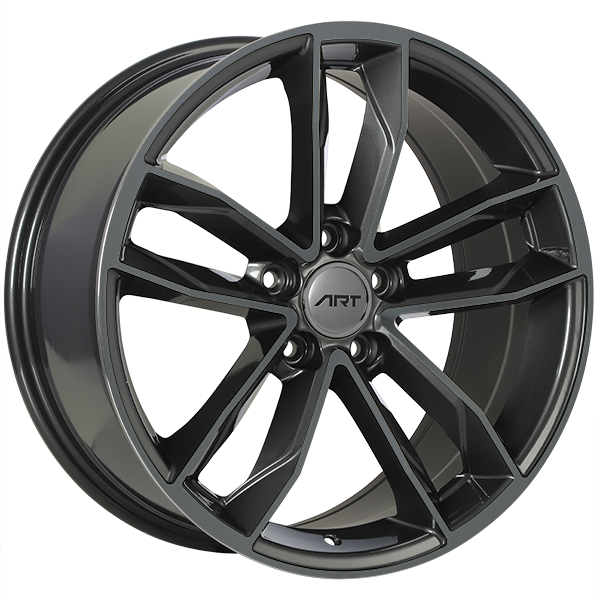 ART - Replica 129 - Gunmetal - Dark Gunmetal - 18" x 8", 35 Offset, 5x112 (Bolt Pattern), 66.5mm HUB
