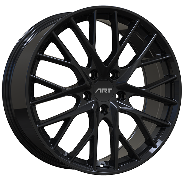 ART - Replica 220 - Black - Gloss Black - 21" x 9.5", 71 Offset, 5x130 (Bolt Pattern), 71.5mm HUB