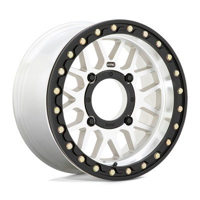 KMC Powersports - KS235 GRENADE BEADLOCK - Silver - MACHINED - 14" x 7", 38 Offset, 4x110 (Bolt Pattern), 86mm HUB