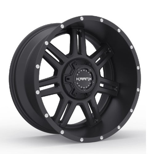 KranK Off-road - Force - Black - Satin Black - 20" x 9", 18 Offset, 6x135/139.7 (Bolt Pattern), 108mm HUB
