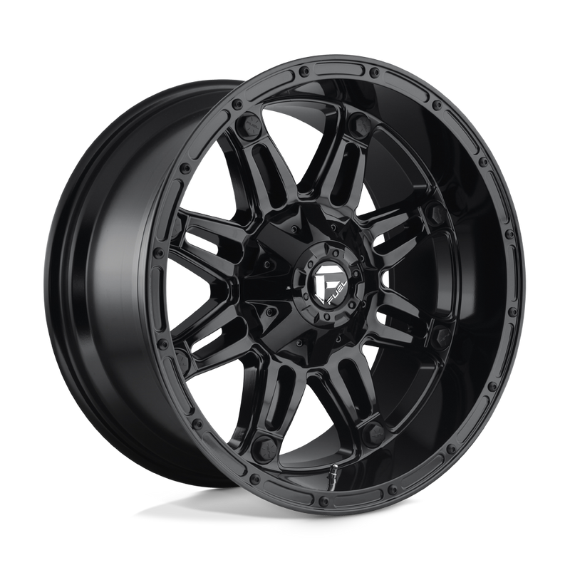 Fuel - D625 HOSTAGE - Black - GLOSS BLACK - 20" x 9", 1 Offset, 8x165.1 (Bolt Pattern), 125.1mm HUB