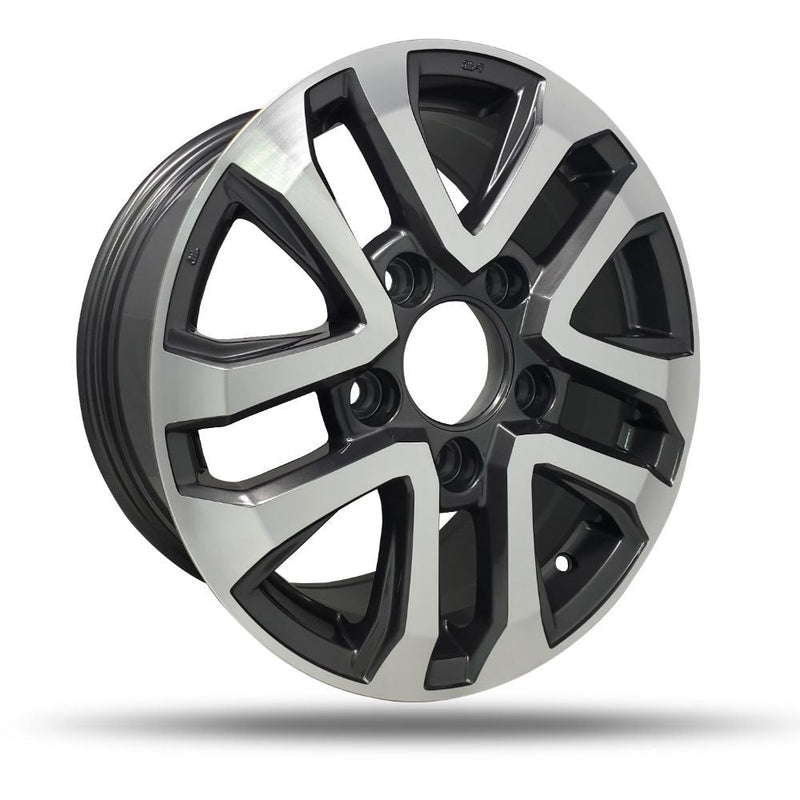 DTD - Replica - Gunmetal - Gunmetal - 17" x 8", 60 Offset, 5x150 (Bolt Pattern), 110.1mm HUB