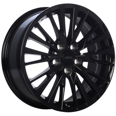 ART - Replica 189 - Black - Gloss Black - 17" x 7", 40 Offset, 5x114.3 (Bolt Pattern), 60.1mm HUB