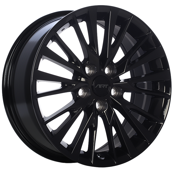 ART - Replica 189 - Black - Gloss Black - 17" x 7", 40 Offset, 5x114.3 (Bolt Pattern), 60.1mm HUB