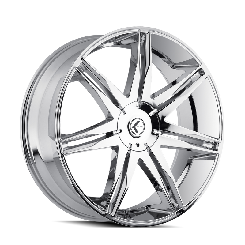 Kraze Wheels - EPIC - Chrome - CHROME - 26" x 10", 18 Offset, 5x115/120 (Bolt Pattern), 74.1mm HUB