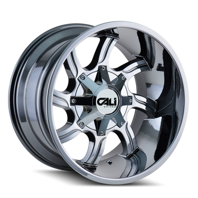 Cali Off-Road - TWISTED - Chrome - CHROME - 20" x 14", -76 Offset, 6x135/139.7 (Bolt Pattern), 106mm HUB
