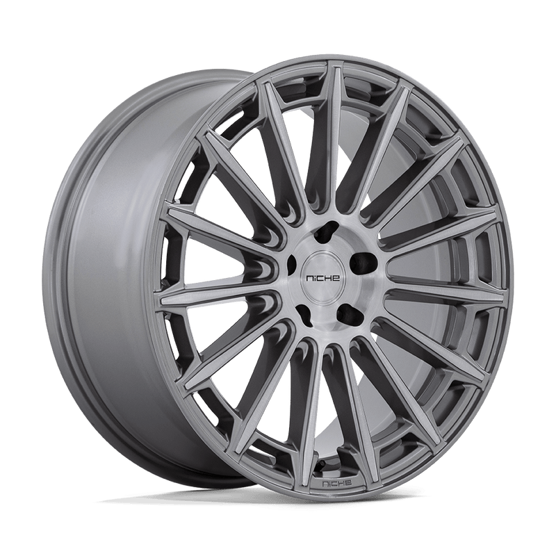 Niche - M276 AMALFI - Gunmetal - PLATINUM - 20" x 9", 35 Offset, 5x120 (Bolt Pattern), 72.6mm HUB