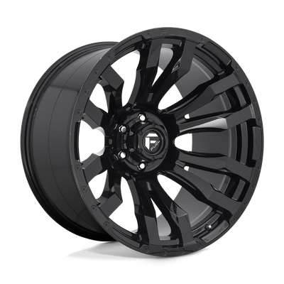 Fuel - D675 BLITZ - Black - GLOSS BLACK - 18" x 9", -12 Offset, 8x170 (Bolt Pattern), 125.1mm HUB