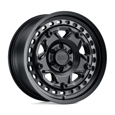 Black Rhino - GRANGE - Black - Matte Black with Machined Tint Ring - 18" x 9", -18 Offset, 5x127 (Bolt Pattern), 71.5mm HUB