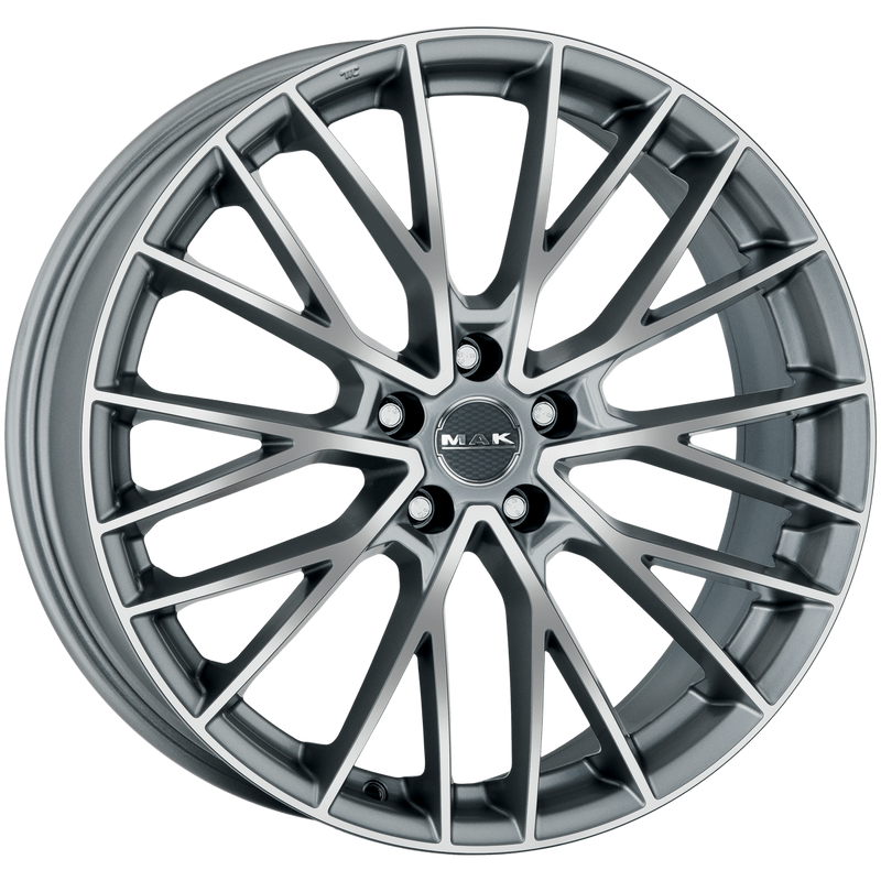 Mak Wheels - SPECIALE - Gunmetal - GRAPHITE MIRROR FACE - 19" x 8.5", 30 Offset, 5x110 (Bolt Pattern), 65.1mm HUB