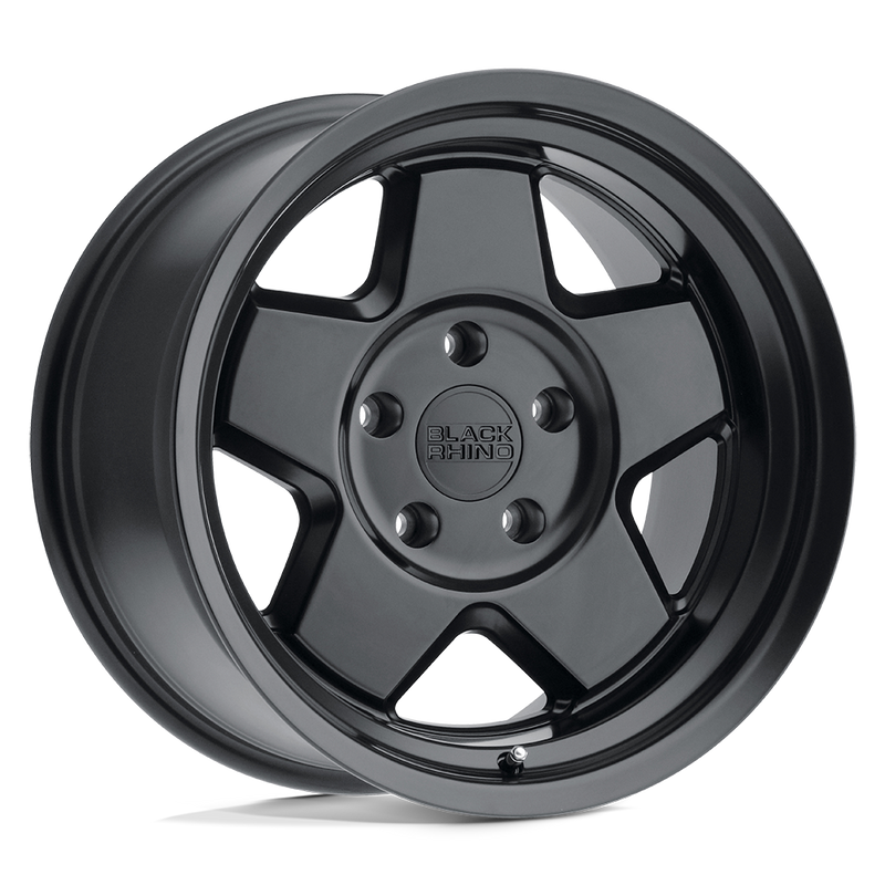 Black Rhino - REALM - Black - MATTE BLACK - 16" x 8", -10 Offset, 5x114.3 (Bolt Pattern), 71.5mm HUB