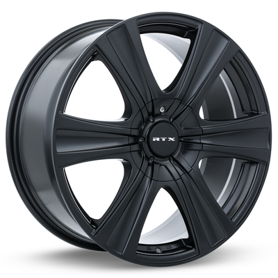 RTX Wheels - Aspen - Black - Satin Black - 18" x 8", 25 Offset, 6x135/139.7 (Bolt Pattern), 87.1mm HUB