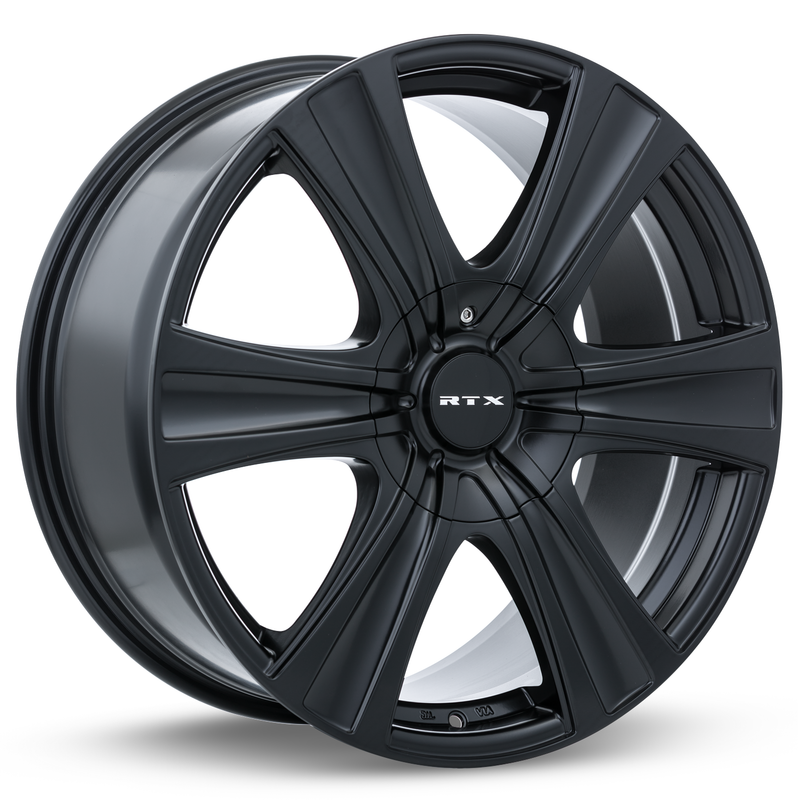 RTX Wheels - Aspen - Black - Satin Black - 18" x 8", 25 Offset, 6x135/139.7 (Bolt Pattern), 87.1mm HUB