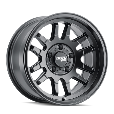 Dirty Life - CANYON - Black - MATTE BLACK - 17" x 9", 0 Offset, 6x139.7 (Bolt Pattern), 106mm HUB