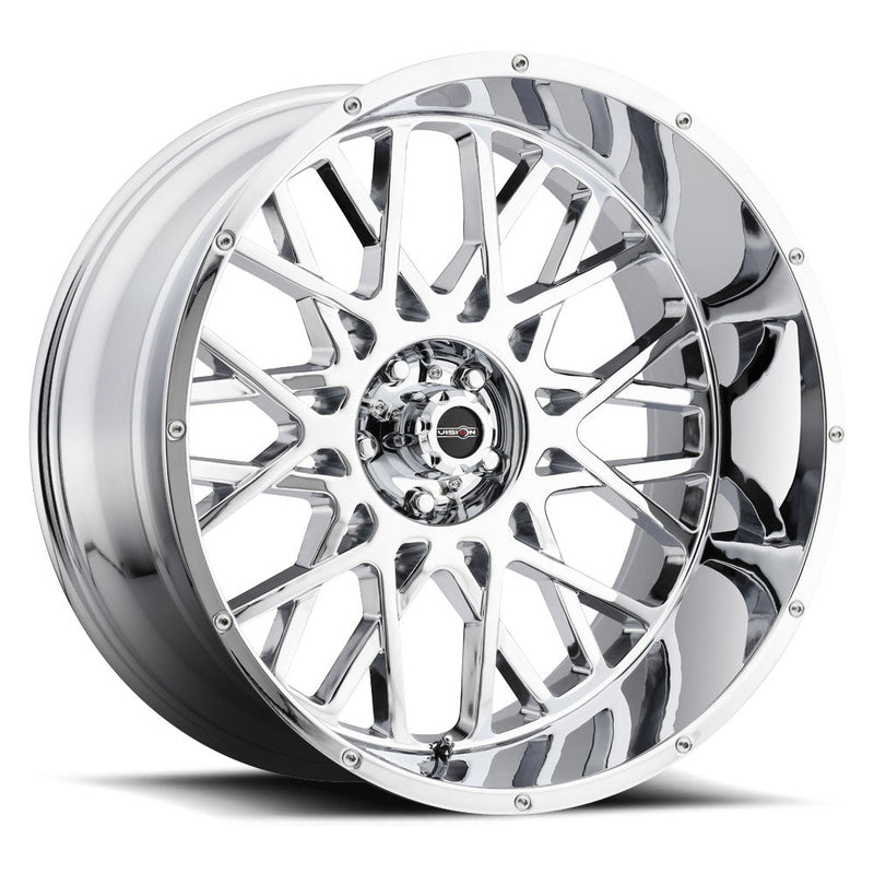 Vision Wheel Off-Road - 412 ROCKER - Chrome - Chrome - 18" x 9", 12 Offset, 8x170 (Bolt Pattern), 125.2mm HUB