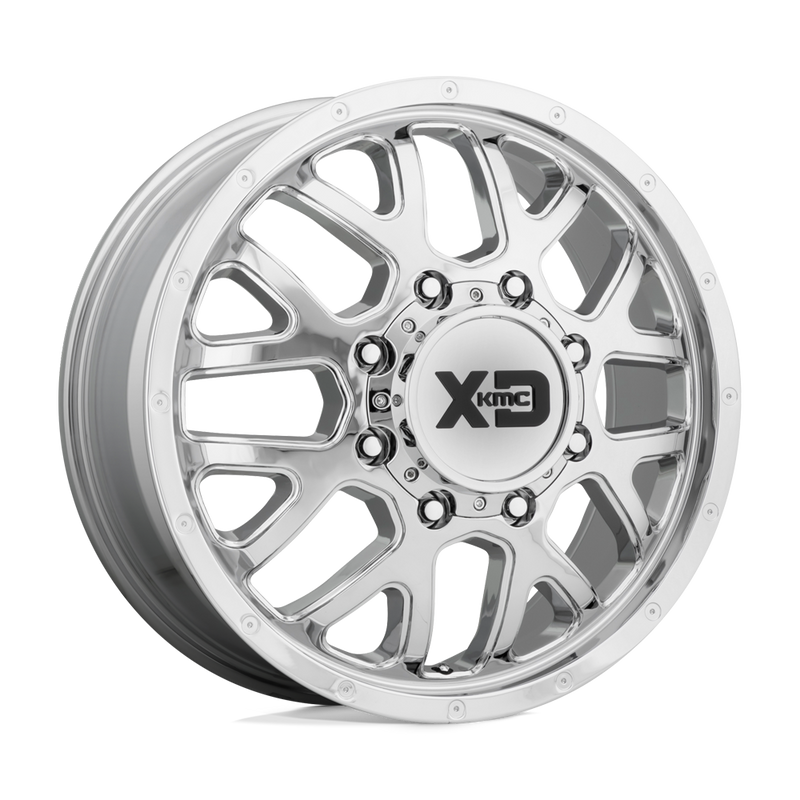 XD Series - XD843 GRENADE DUALLY - Chrome - Chrome - 20" x 8.25", 127 Offset, 8x200 (Bolt Pattern), 142mm HUB