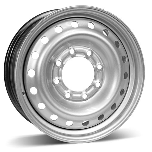 RSSW - Steel - Silver - Silver - 17" x 7", 45 Offset, 8x165.1 (Bolt Pattern), 121mm HUB