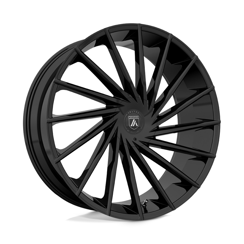 Asanti Black - ABL-18 MATAR - Black - GLOSS BLACK - 22" x 9", 30 Offset, 6x135/139.7 (Bolt Pattern), 100.3mm HUB