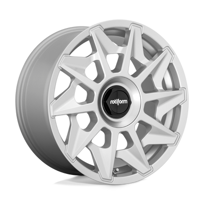 Rotiform - R124 CVT - Silver - GLOSS SILVER - 18" x 8.5", 45 Offset, 5x112 (Bolt Pattern), 66.6mm HUB