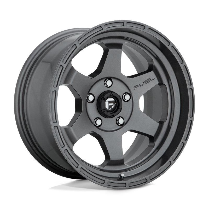 Fuel - D665 SHOK - Gunmetal - MATTE GUN METAL - 17" x 9", -12 Offset, 5x150 (Bolt Pattern), 110.1mm HUB