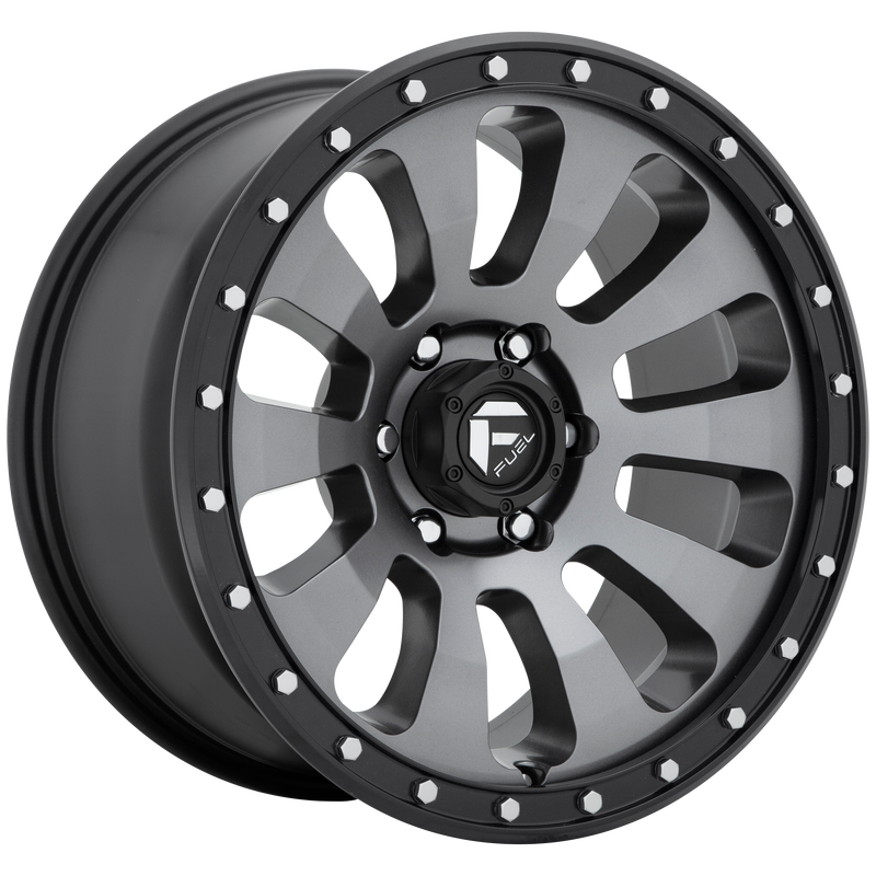 Fuel - D648 TACTIC - Gunmetal - MATTE GUN METAL BLACK BEAD RING - 18" x 9", 1 Offset, 5x127 (Bolt Pattern), 71.5mm HUB