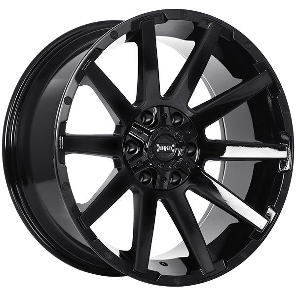 Ruffino HARD - Sinner - Black - Gloss Black - 20" x 9", 15 Offset, 5x150 (Bolt Pattern), 110.1mm HUB