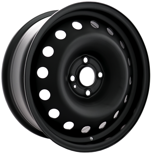 Envy Wheels - NX4 STEEL WHEEL - Black - FLAT BLACK - 16" x 6.5", 42 Offset, 4x100 (Bolt Pattern), 57.1mm HUB