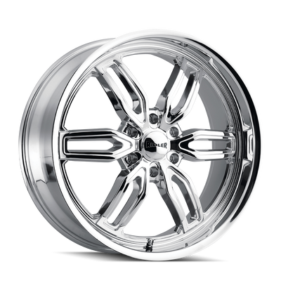Ridler - 609 - Chrome - CHROME - 22" x 9.5", 30 Offset, 6x139.7 (Bolt Pattern), 106.1mm HUB