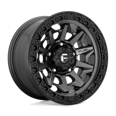 Fuel - D716 COVERT - Gunmetal - MATTE GUN METAL BLACK BEAD RING - 17" x 9", -12 Offset, 6x139.7 (Bolt Pattern), 106.1mm HUB