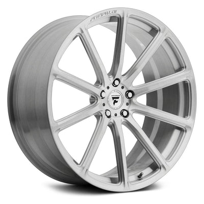 Fittipaldi Sport - FSF07 - Silver - Brushed Clear - 20" x 10.5", 45 Offset, 5x112 (Bolt Pattern), 57.1mm HUB
