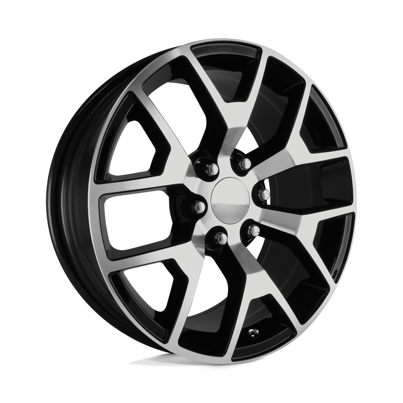 OE Creations - PR150 - Black - GLOSS BLACK/MACHINED - 20" x 9", 27 Offset, 6x139.7 (Bolt Pattern), 78.1mm HUB