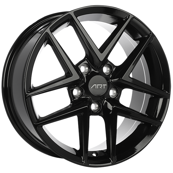 ART - Replica 296 - Black - Gloss Black - 16" x 7", 42 Offset, 5x114.3 (Bolt Pattern), 67.1mm HUB
