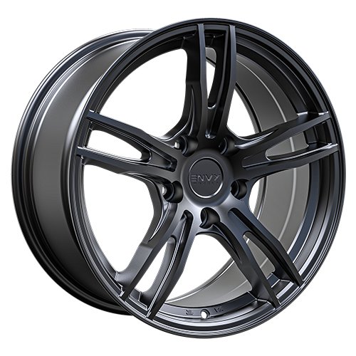 Envy Wheels - EV-5 - Gunmetal - TITANIUM - 17" x 7", 35 Offset, 5x108 (Bolt Pattern), 63.4mm HUB