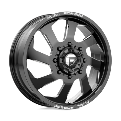 Fuel Mono - DD39 FF39D - Black - GLOSS BLACK MILLED - 20" x 8.25", -202 Offset, 10x225 (Bolt Pattern), 170.1mm HUB