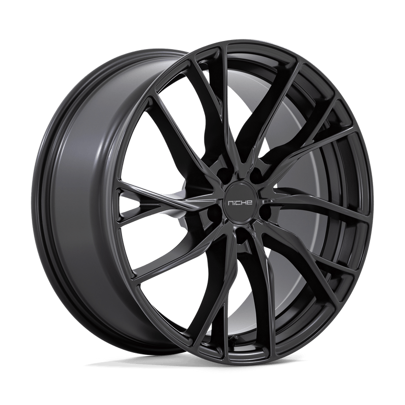 Niche - M272 NOVARA - Black - MATTE BLACK - 20" x 10.5", 27 Offset, 5x112 (Bolt Pattern), 66.6mm HUB