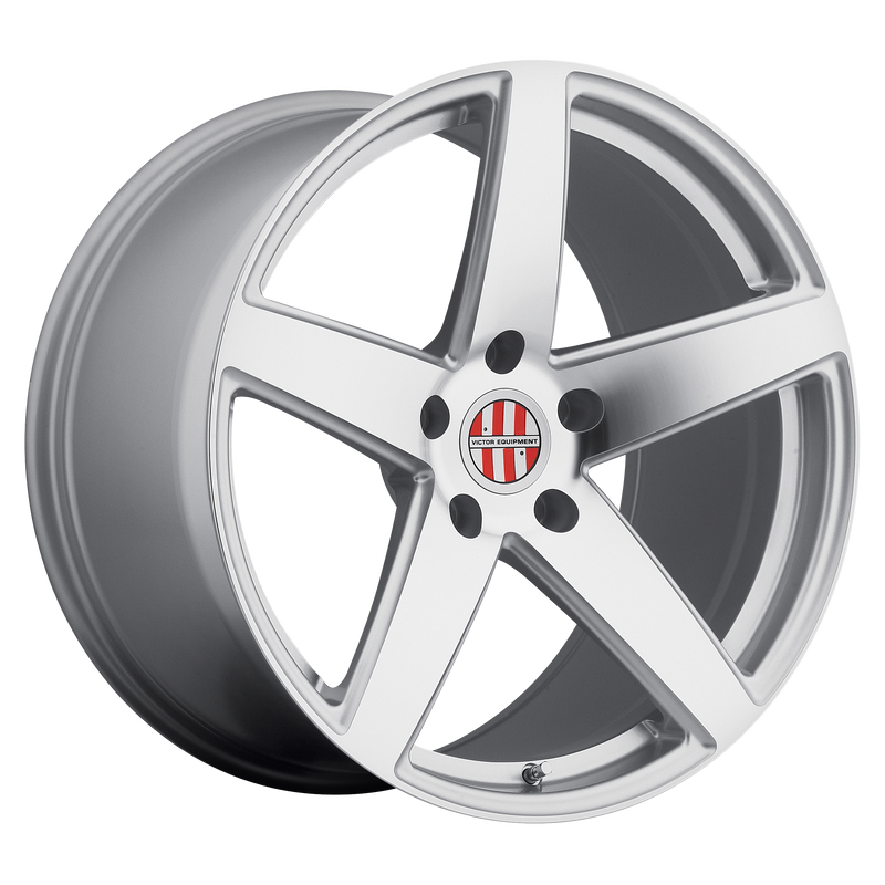 Victor Equipment Wheels - BADEN - Gunmetal - SILVER W/ MIRROR CUT FACE - 20" x 11", 36 Offset, 5x130 (Bolt Pattern), 71.5mm HUB