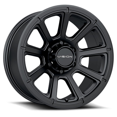 Vision Wheel Off-Road - 353 TURBINE - Black - Matte Black - 20" x 9", 12 Offset, 5x150 (Bolt Pattern), 110.2mm HUB