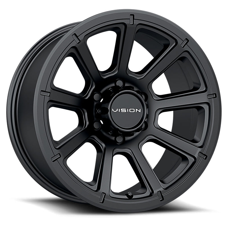 Vision Wheel Off-Road - 353 TURBINE - Black - Matte Black - 20" x 9", 12 Offset, 5x150 (Bolt Pattern), 110.2mm HUB