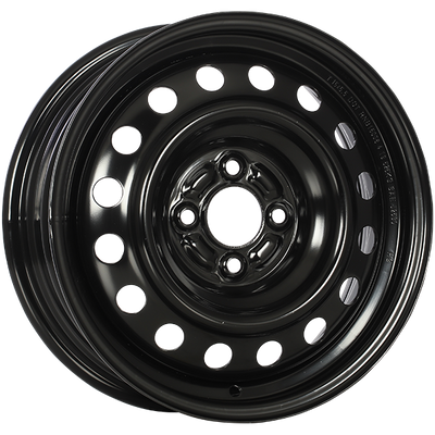 RNB - STEEL WHEEL - Black - Black E-Coating - 15" x 6", 40 Offset, 5x100 (Bolt pattern), 54.1mm HUB