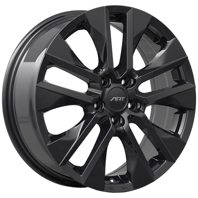 Art Replica Wheels - Replica 307 - Black - Gloss Black - 18" x 7", 35 Offset, 5x114.3 (Bolt pattern), 60.1mm HUB