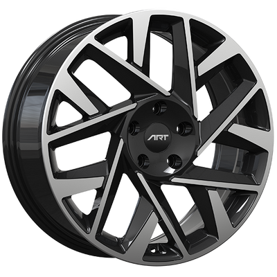Art Replica Wheels - Replica 311 - Black - Gloss Black - Machined Face - 18" x 7.5", 45 Offset, 5x114.3 (Bolt pattern), 67.1mm HUB