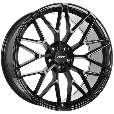 Art Replica Wheels - Replica 312 - Black - Gloss Black - 21" x 9.5", 26 Offset, 5x112 (Bolt pattern), 66.5mm HUB