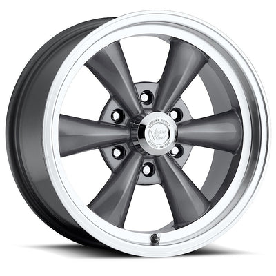 Vision Wheel American Muscle - 141 LEGEND 6 - Gunmetal - Gunmetal Machined Lip - 17" x 8", 0 Offset, 6x139.7 (Bolt Pattern), 78.1mm HUB