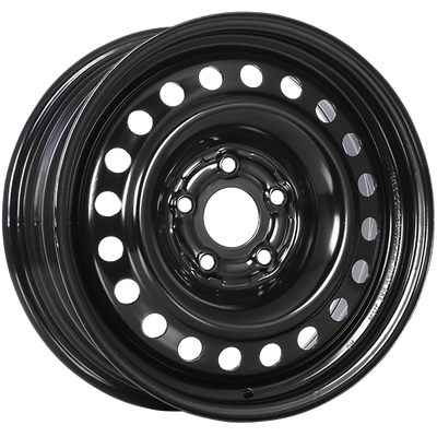 RNB - STEEL WHEEL - Black - Black E-Coating - 16" x 6.5", 40 Offset, 5x114.3 (Bolt pattern), 64.1mm HUB