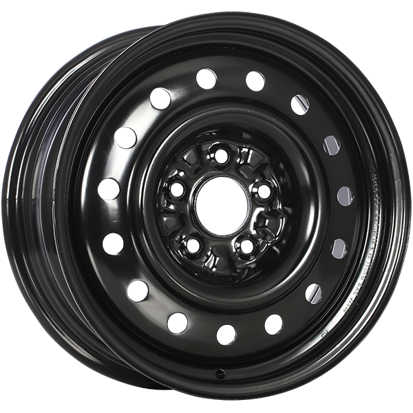 RNB - STEEL WHEEL - Black - Black E-Coating - 16" x 6.5", 40 Offset, 5x114.3 (Bolt pattern), 66.1mm HUB