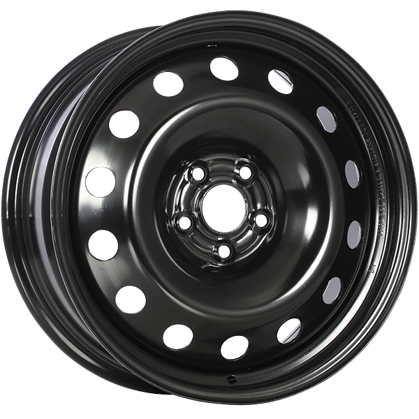 RNB - STEEL WHEEL - Black - Black E-Coating - 17" x 7", 42 Offset, 5x105 (Bolt pattern), 56.6mm HUB