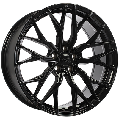 Dai Alloys - Nox - Black - Gloss Black - 20" x 8.5", 35 Offset, 5x112 (Bolt pattern), 66.6mm HUB