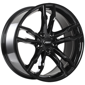 Art Replica Wheels - Replica 165 - Black - Gloss Black - 18" x 8", 25 Offset, 5x112 (Bolt pattern), 66.6mm HUB