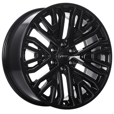 Art Replica Wheels - Replica 176 - Black - Gloss Black - 22" x 9", 28 Offset, 6x139.7 (Bolt pattern), 77.8mm HUB